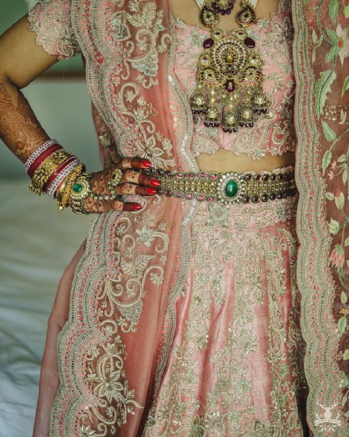 Spellbinding Belted Lehengas for Brides and Bridesmaids