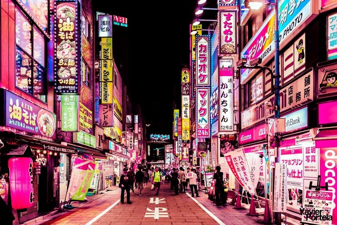Tokyo in Pink by Xavier Portela
