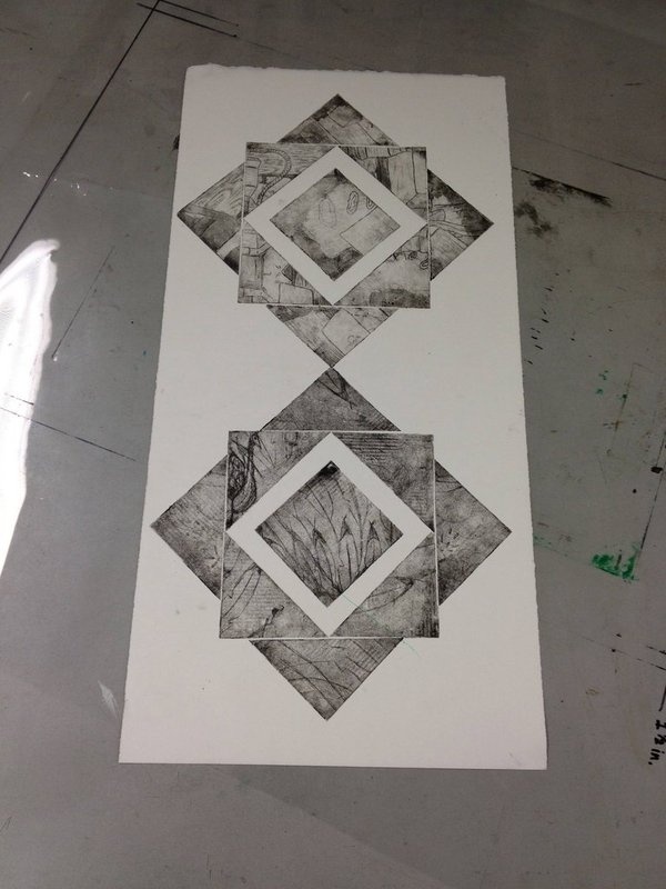 My First Intaglio Imgur #intaglio #printing #shapes #geometric