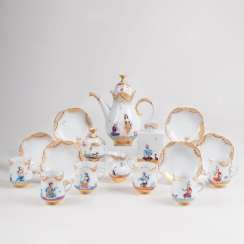 Mocha Service '1001 night' for 6 persons. Heinz Werner #Sets #Teasets #Porcelainsets #Antiqueplates #Plates #Wallplates #Figures #Porcelainfigurines #porcelain