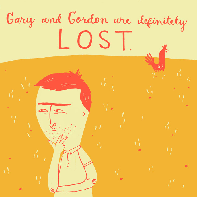 lost, chicken, Mary Kate McDevitt, illustration, fun, abstract, person