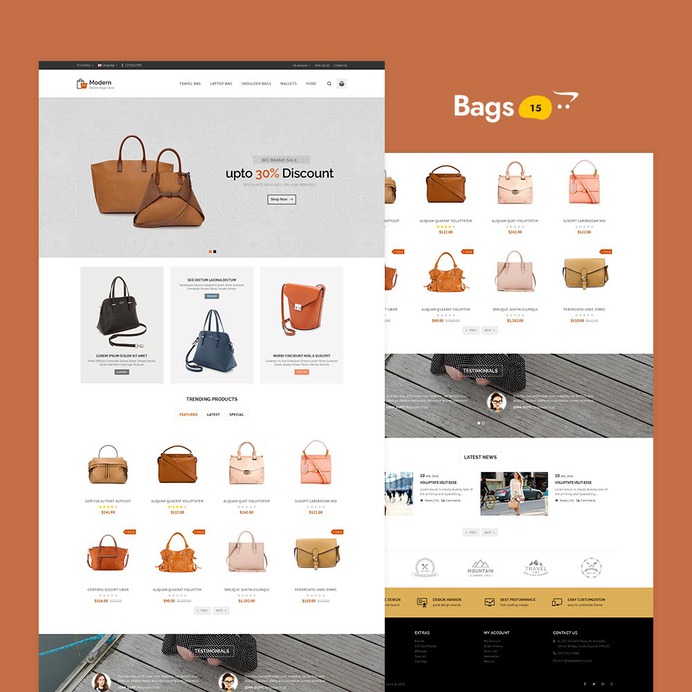 #Modern - #Opencart #MultiPurpose #Responsive #Theme | #TemplateTrip #eCommerce #Website #Design #Template