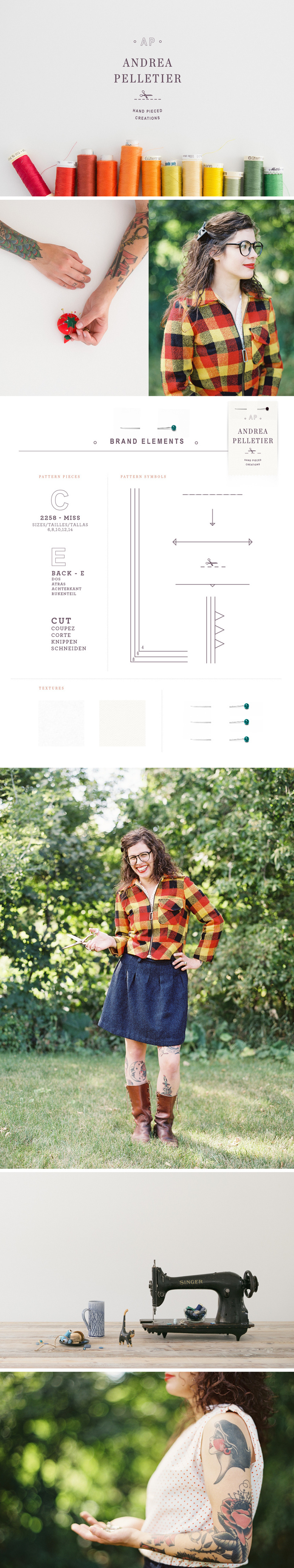 Andrea Pelletier Brand Identity + Website Design - One Plus One Design #Brand #Identity #Website #Design #Brand Identity