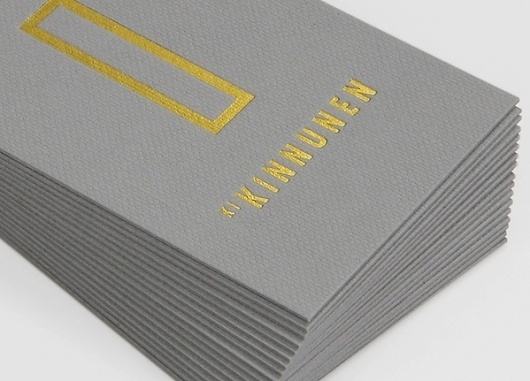 KI Kinnunen Identity on the Behance Network #card #business #foil