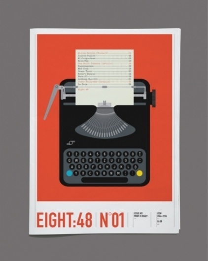 Counter-Print.co.uk - Eight:48 Issue 1 #print #design #graphic #illustration