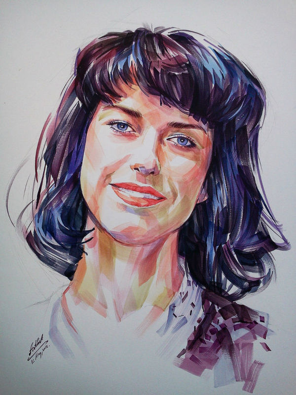 Watercolor portraits by Arthit Lertlalitkul #art #painting #watercolor