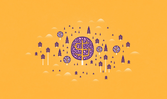 nate, luetkehans, city, landscape, purple, cyan, map, tree, forest
