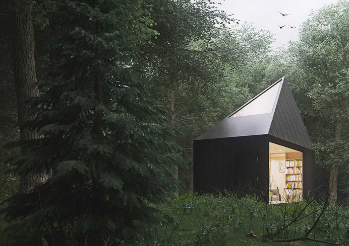 A Cabin In The Forest by Tomek Michalski