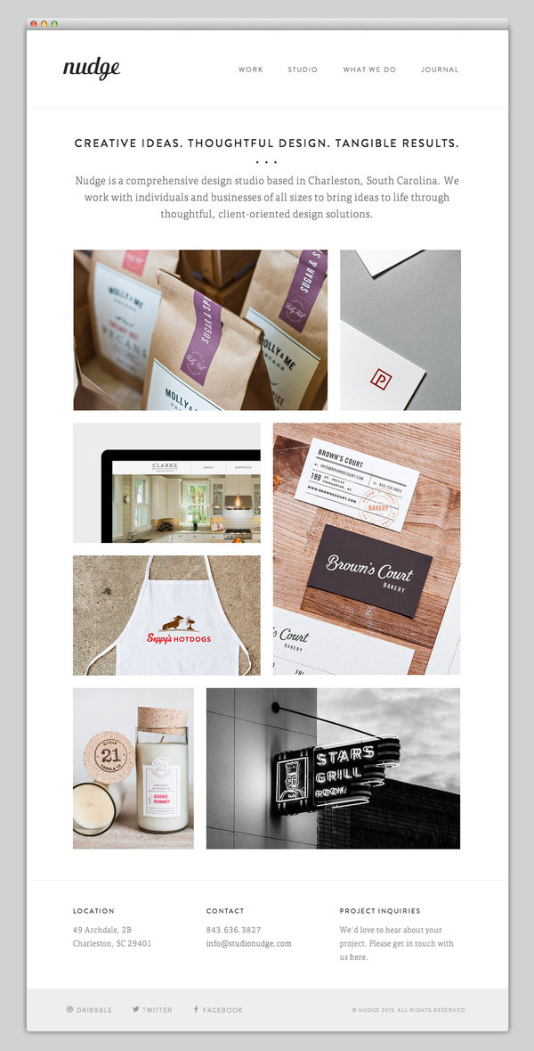 Nudge Studio #website #layout #design #web
