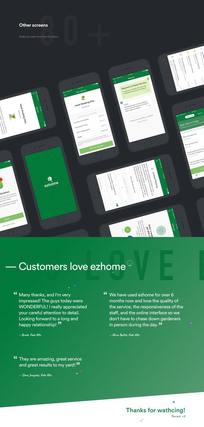 ezhome iOS app on Behance