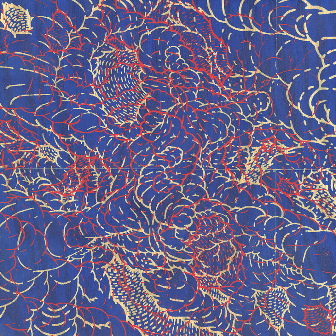 Screenprint on wood by Matthew Terrell #screenprint #psychedelic