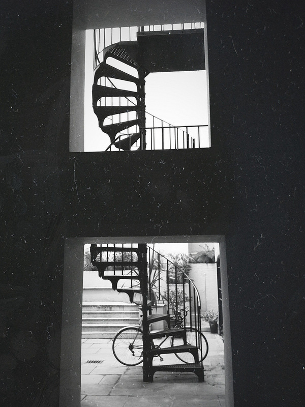 iPhone bermondsey stairs | Flickr - David Walby #white #london #& #steps #black #walby #photography #bike #stairs #david #typography