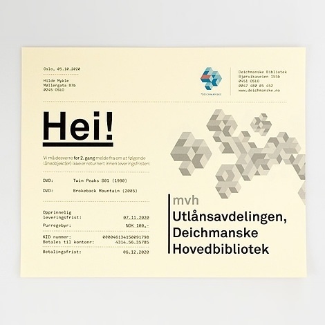 Deichmanske Library identity at iainclaridge.net #identity