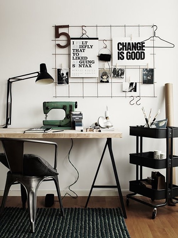 DIY: Iron mesh moodboard