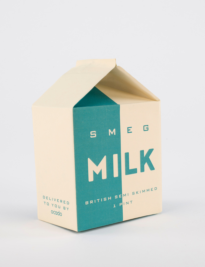 Smeg x Ocado - Luke Dodridge #packaging #design #food #ocado #fridge #smeg #retro #vintage #classic