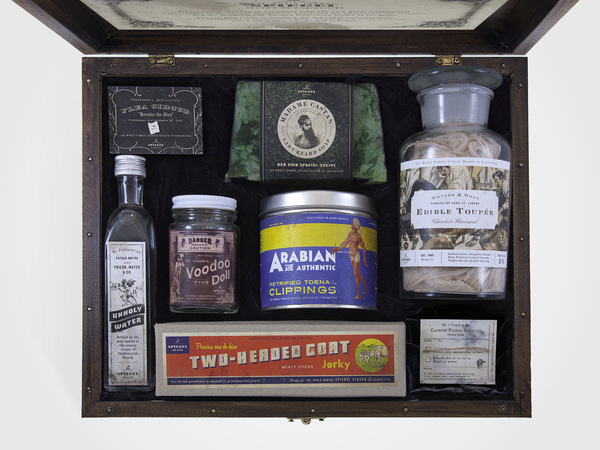 Spiegel Season of Curiosities #direct #packaging #of #design #circus #box #wood #spiegel #mail #season #made #odd #piegel #hand #curiosities #typography