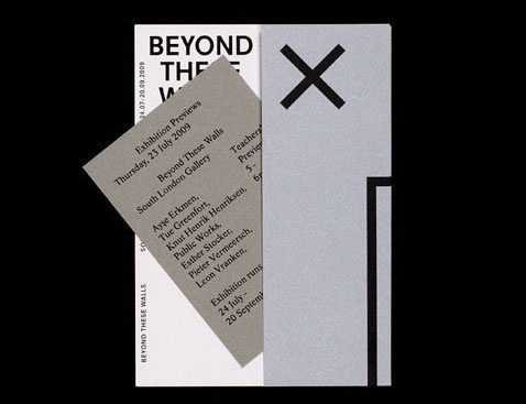 Beyond These Walls, South London Gallery | OK-RM #design #graphic #typography