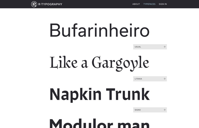 R-Typography, Inspiration N°611 published on The Gallery in date March 18th, 2016. #website