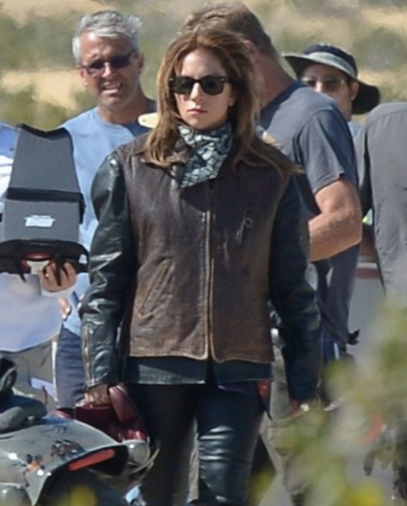 Lady Gaga A Star Is Born Brown Leather Vest