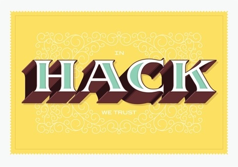 FFFFOUND! | In Hack We Trust | The Graphic Works of Bernard Barry #yellow #custom #letters #typography