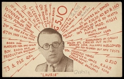 laurie72.jpg 408×262 pixels #ham #card #1925 #radio