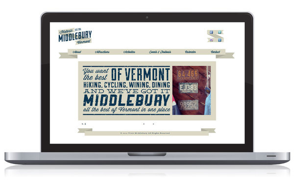 Middlebury, Vermont | Website #middlebury #challenge #design #website #vermont #brown #john #poster #aiga