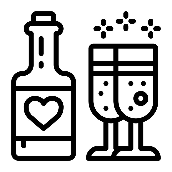 See more icon inspiration related to dinner, alcohol, wine, food and restaurant, alcoholic drinks, wine bottle, wines, romantic, celebration, alcoholic, cups, bottle, food, drink and cup on Flaticon.