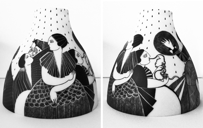 lampa3 The Lamp by Gosia Herba. #object #lamp #illustration