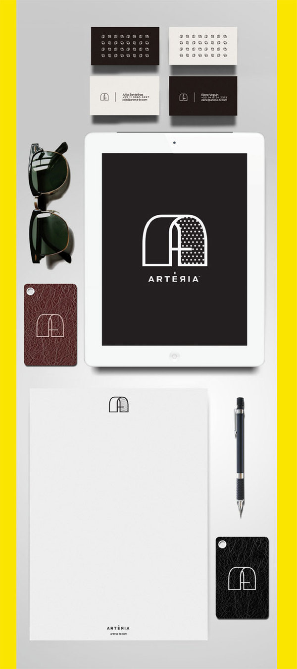 Arteria identity design #logo