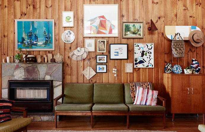 Australian house : living room. Divano