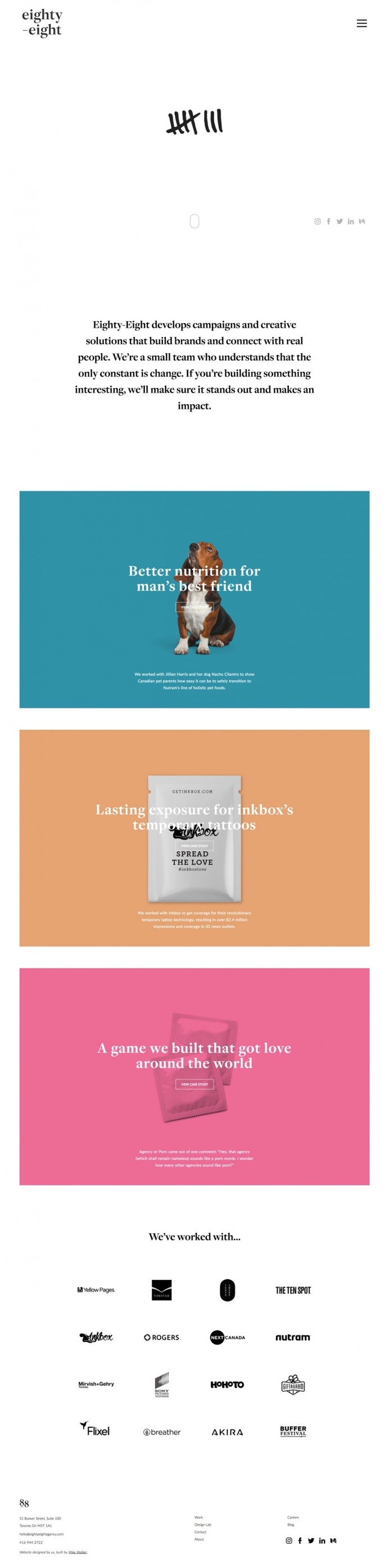 Eighty-Eight - Mindsparkle Mag - Eighty-Eight is a team of designers, PR pros, marketers, and creatives who want to find the most effective