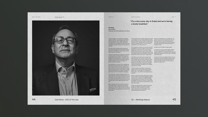 The Black And White Report on Behance