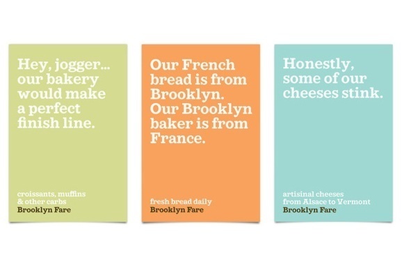 Great copy writing for Brooklyn Fare by Steven Jockisch, Andrea Brown, Darren Farrell @MuccaDesign #fare #jockisch #steven #farrell #writing #copy #brown #darren #muccadesign #great #andrea #brooklyn