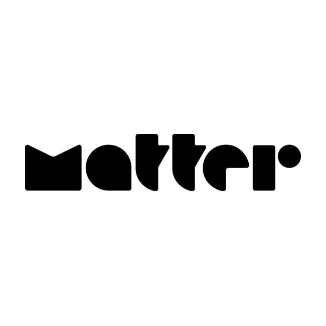 Logotype for digital magazine Matter designed by Pentagram. #ll
