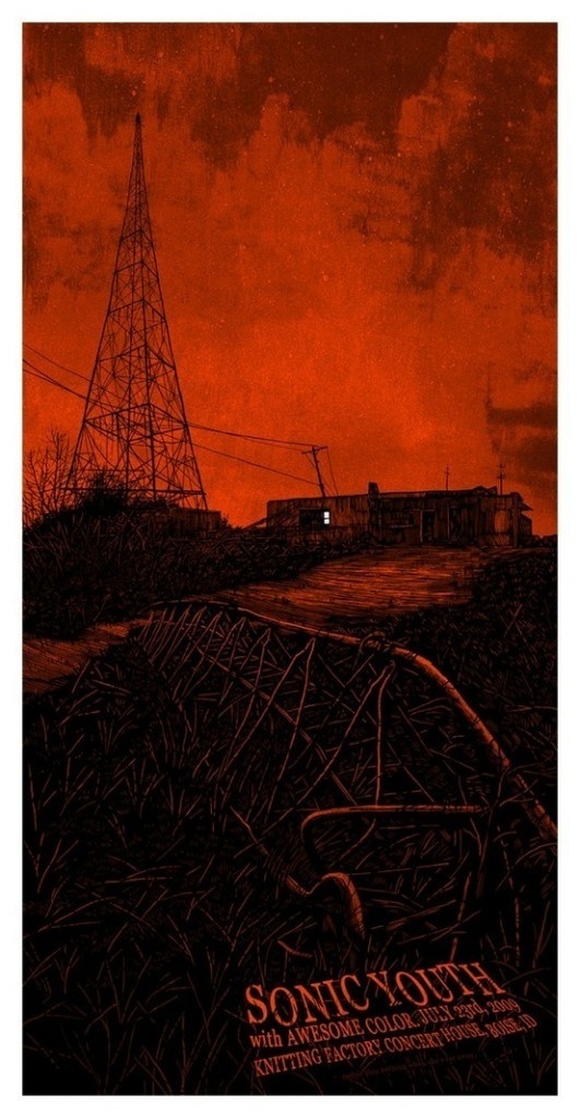 Sonic Youth #music #silkscreen #poster #typography