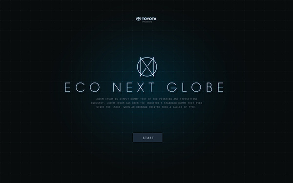 Eco Next Globe on Behance #type #web