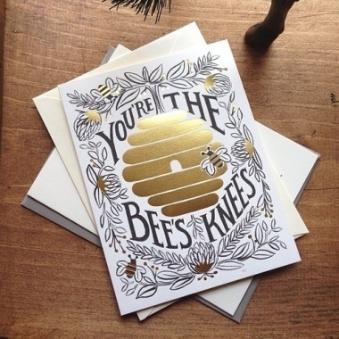 You'er the bee's knees #print #design #graphic
