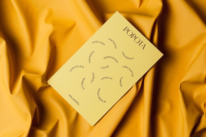 Popota Helados Branding - Mindsparkle Mag Beautiful unique branding of an icecream shop including collateral logo and more called Popota Helados designed by Requena Office from Barcelona Spain. #logo #photo #identity #branding #design #color #photography #graphic #design #gallery #blog #project #mindsparkle #mag #beautiful #portfolio #designer