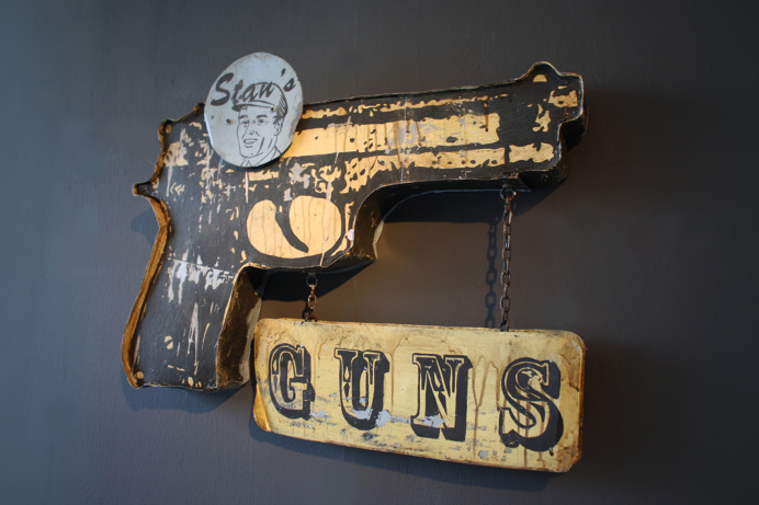 art installation, fine art, photo,jacob arden mcclure, conceptual art, sculpture, dark, sculpture, vintage sign