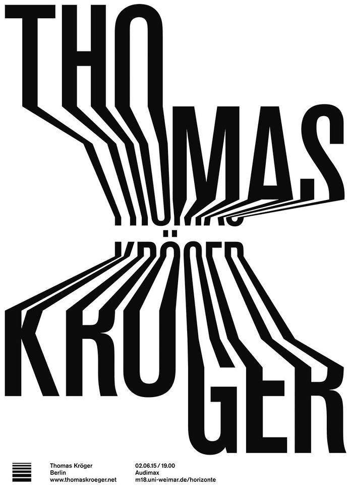 Typographic posters by Robin Weissenborn