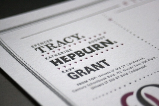 FPO: Typographic Matchmaking Poster #letterpress #typography