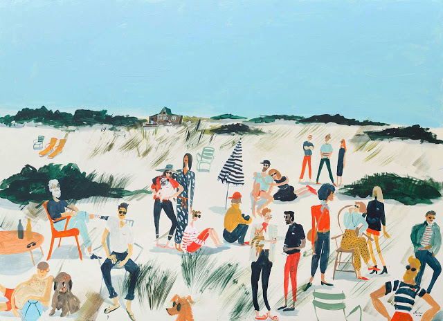 Whimsical and Narrative Acrylic Paintings by Kirsten Sims