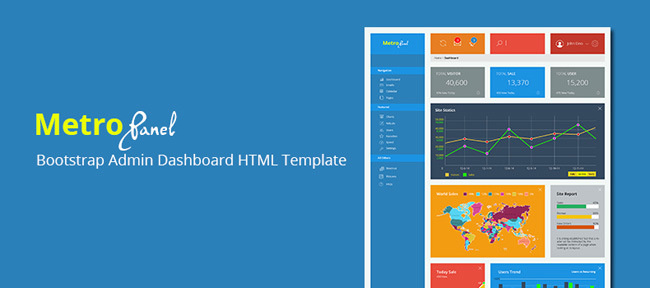 MetroPanel : Free Responsive Bootstrap Admin Template