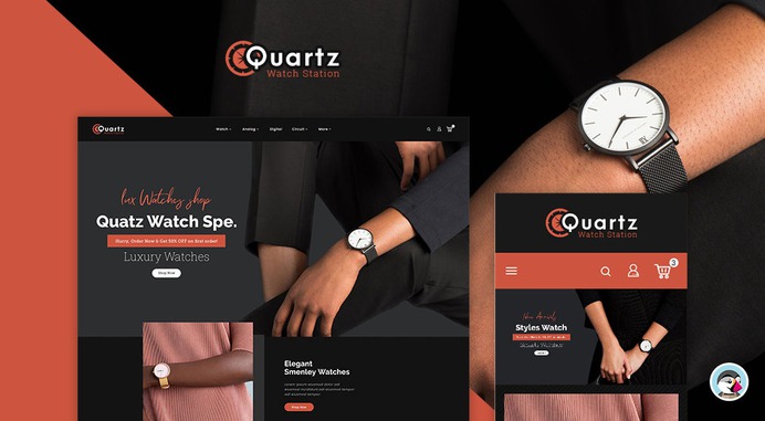 #Quartz - #Watch Station #Prestashop #Responsive #Theme | #TemplateTrip #eCommerce #Website #Template