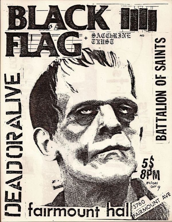 oldpunkflyers:1981 #frankenstein #blackflag