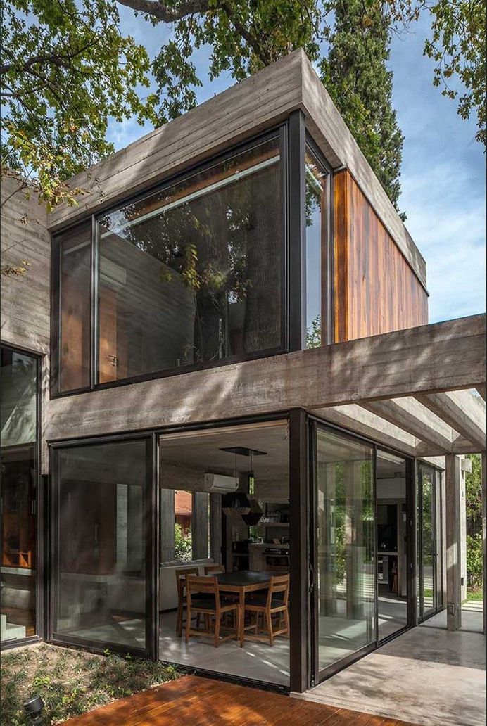 Solid Concrete House Softened by the Wooden Notes in Buenos Aires 15