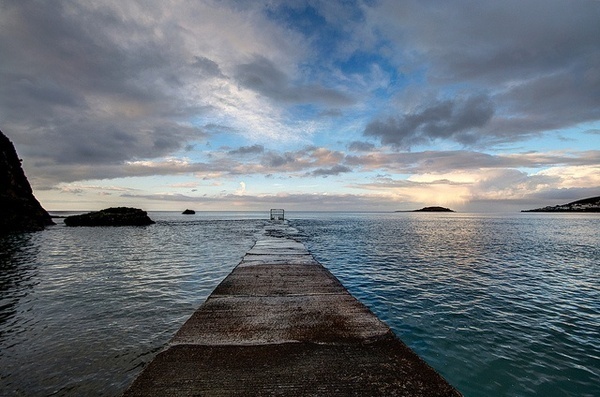 Millendreath Beach Looe at High Tide by Rosie Spooner #inspiration #photography #landscape