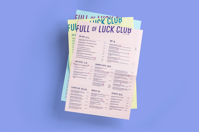 full of luck bar restaurant chinese beautiful color colorful modern graphic design corporate design interior branding brand beauty best top