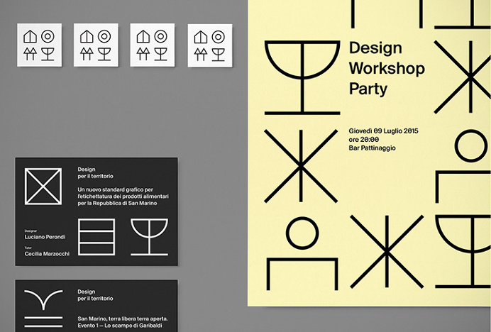 San Marino Design Workshop by Davide Di Gennaro #graphic design #vector #shapes #icons