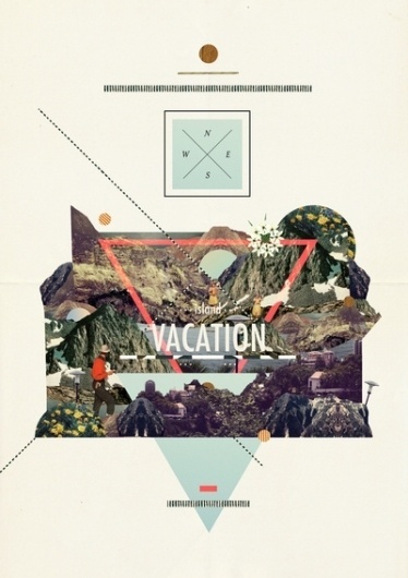 island Vacation Art Print by Dawn Gardner | Society6 #island #vacation #collage